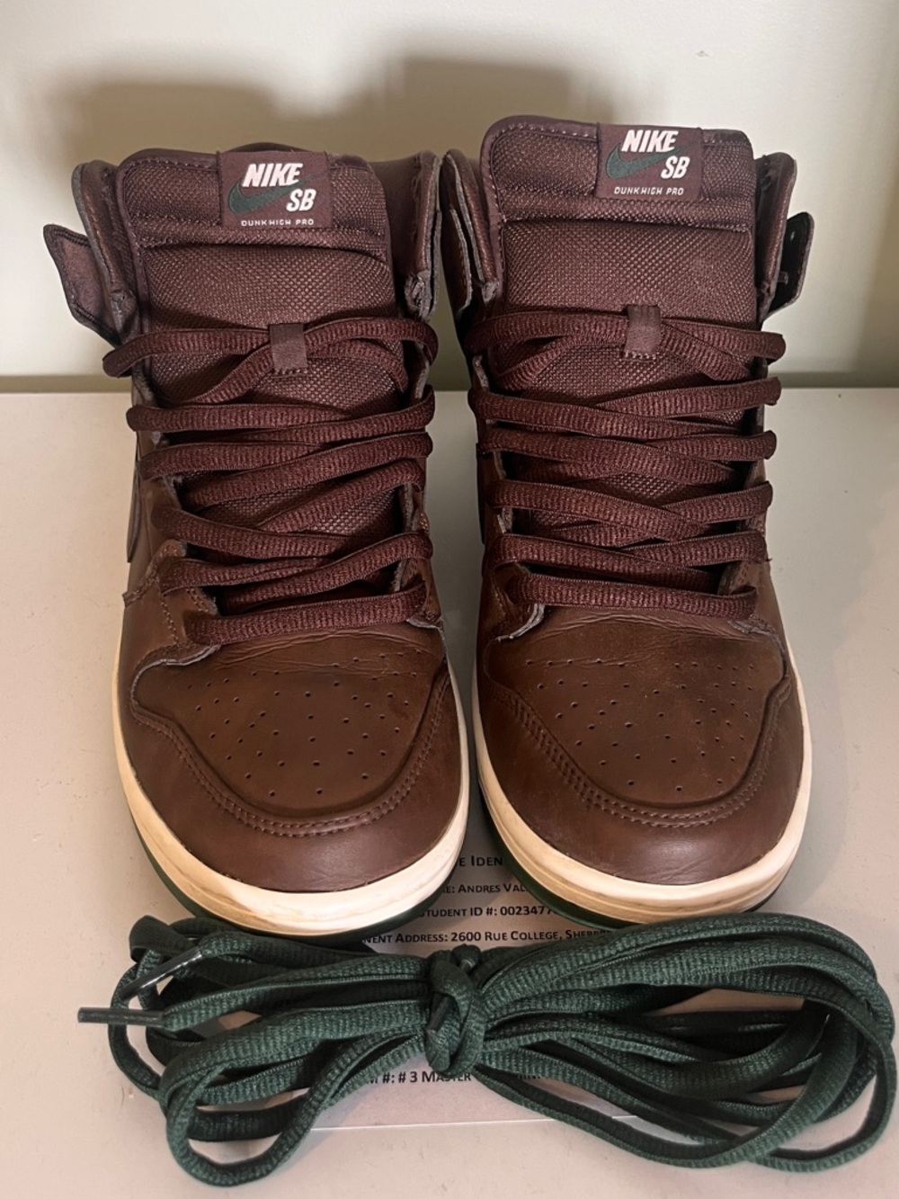 Nike SB Dunk High Baroque Brown Vegan Leather SIZE: US Men’s 10/US W 11.5